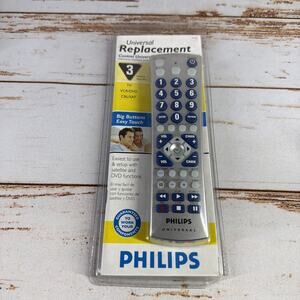Philips Universal Replacement Remote – PM335 – Big Buttons Easy Touch